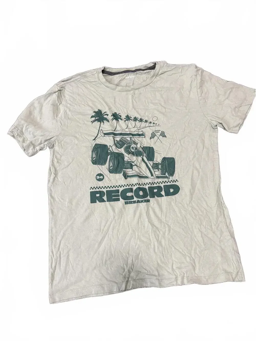 Old Navy Boys Racecar Graphic T-Shirt XXL